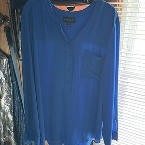 Lane Bryant Blue Blouse